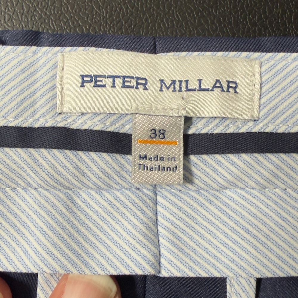 Peter Millar Salem Classic Fit Shorts Mens 38 Navy Excellent Performance ME0EB82 - Picture 4 of 14